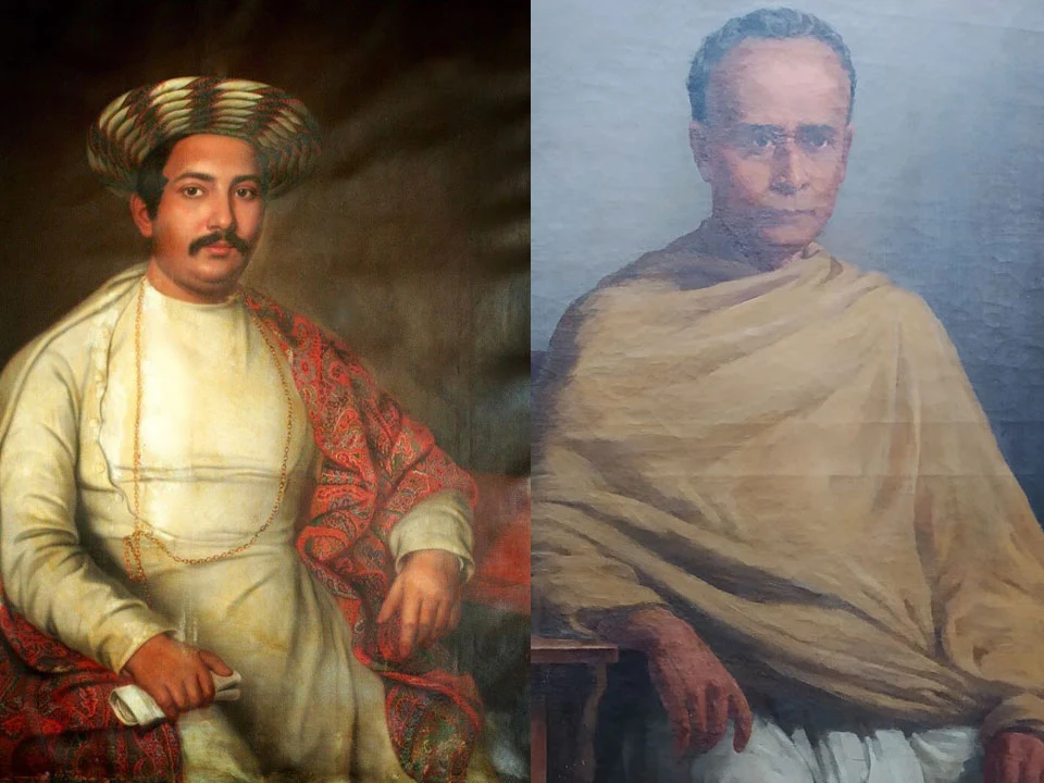 Saradaprasad Singha Roy with Iswar Chandra Vidyasagar Saradaprasad Singha Roy with Iswar Chandra Vidyasagar