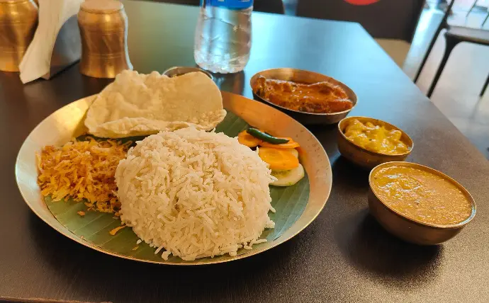 Katla Thali at Sorshe Posto in Food Express
