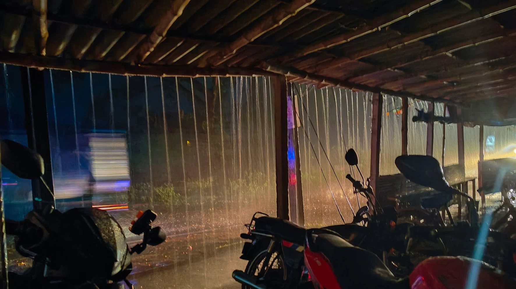 Rainy evening at Amadpur