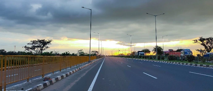 Highway after rain Highway after rain